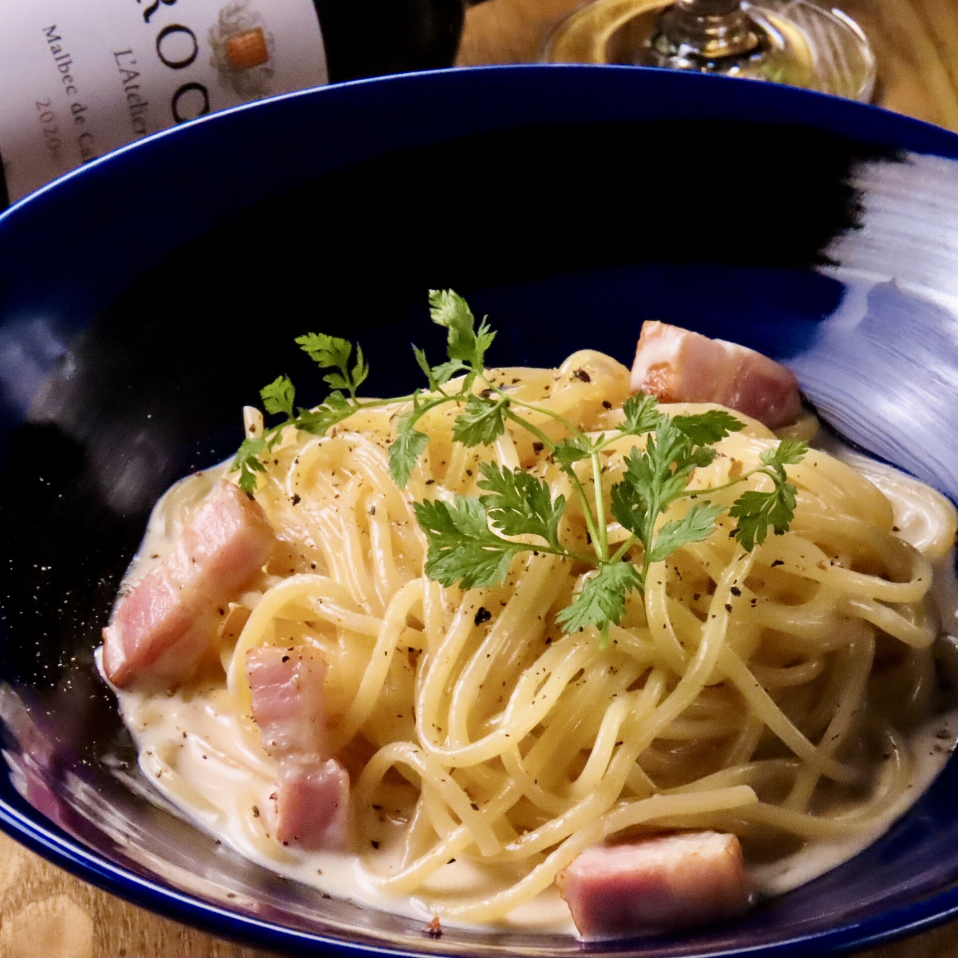 京都駅クラフトビールの100Kは生パスタも人気です！もっちもちです！